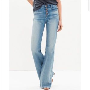 Madewell Button Fly Flea Market Flare Jeans